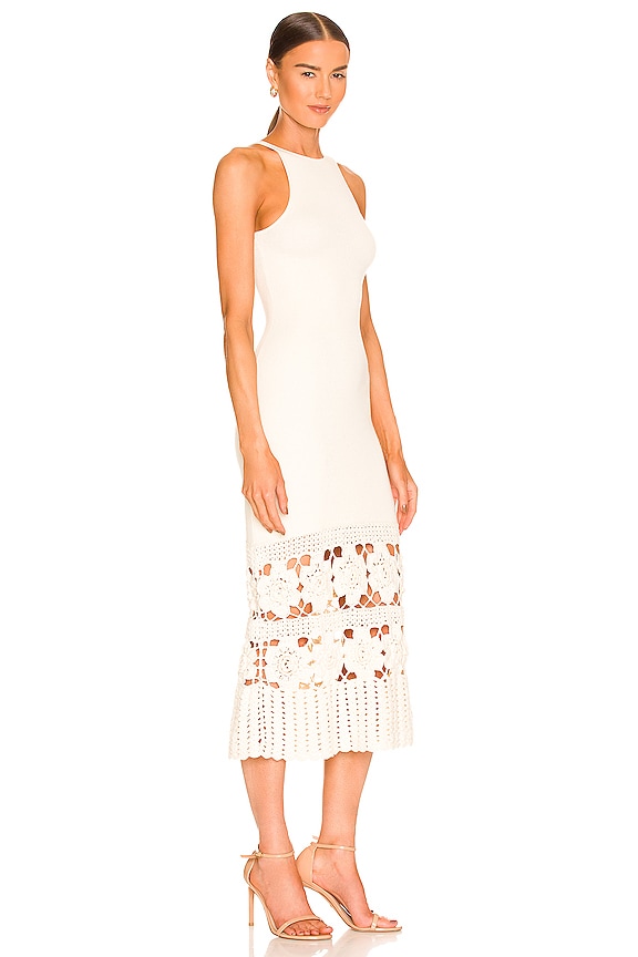 view 2 of 3 Finley Crochet Midi Dress in Ivory