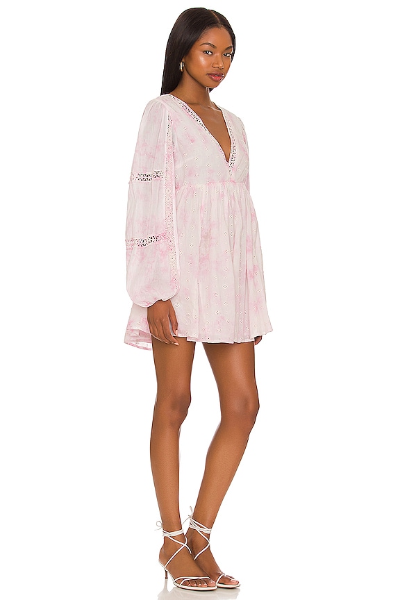 view 2 of 4 Jordan Mini Dress in Fuchsia Tie Dye