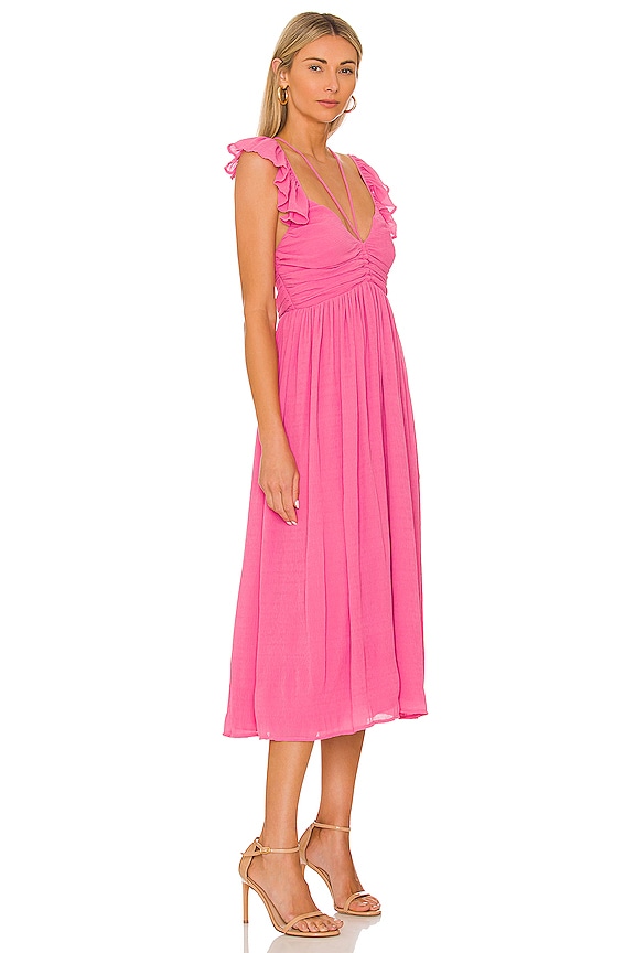view 2 of 3 Katrina Midi Dress in Ibis Rose