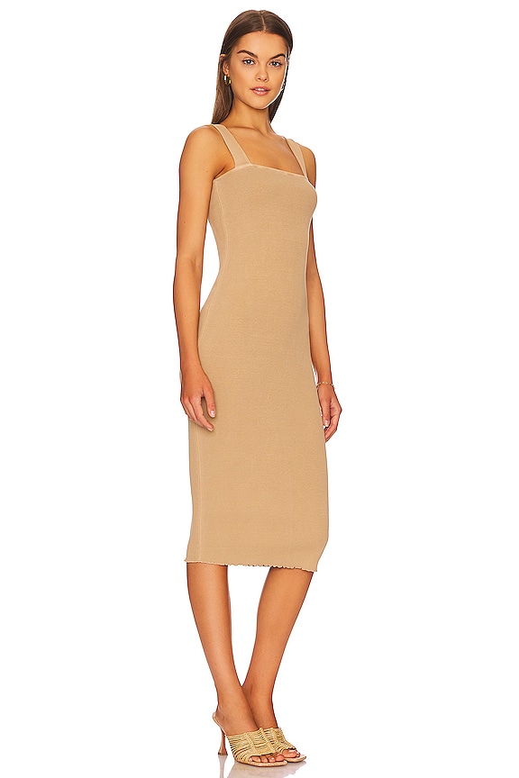 view 2 of 3 CELINA ミディ丈ドレス in Beige