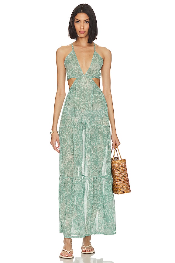 view 2 of 5 ROBE TIERRA in Green Tropics