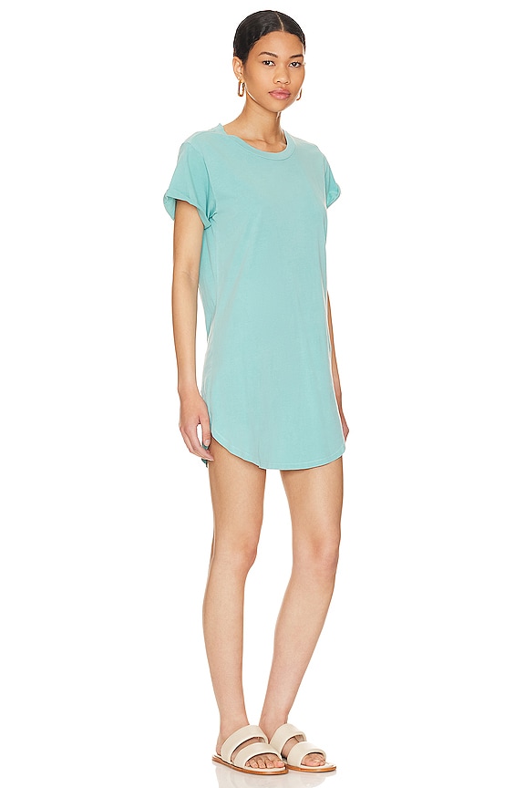view 2 of 3 Green the Jeannie Tee Shirt Dress in Aqua Splash