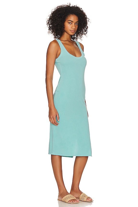 view 2 of 3 Green the Willa Tank Dress in Aqua Splash