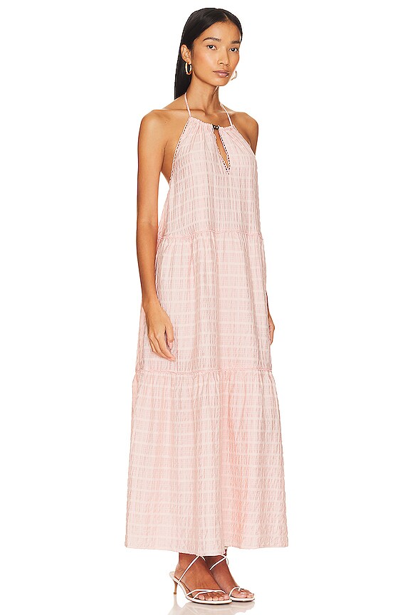 view 2 of 3 VESTIDO JULIANNA in Blush Pink Stripe