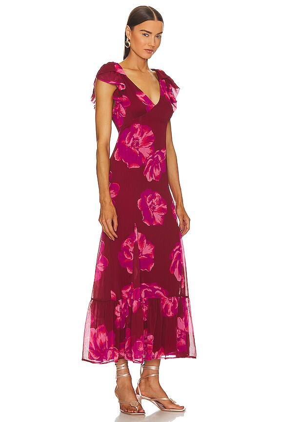 view 2 of 3 VESTIDO ALTHEA in Pink Magnolia Floral