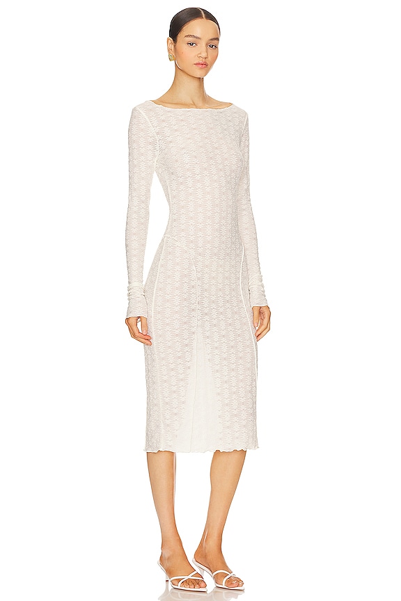 view 2 of 3 Nikki Midi Dress in Warm White