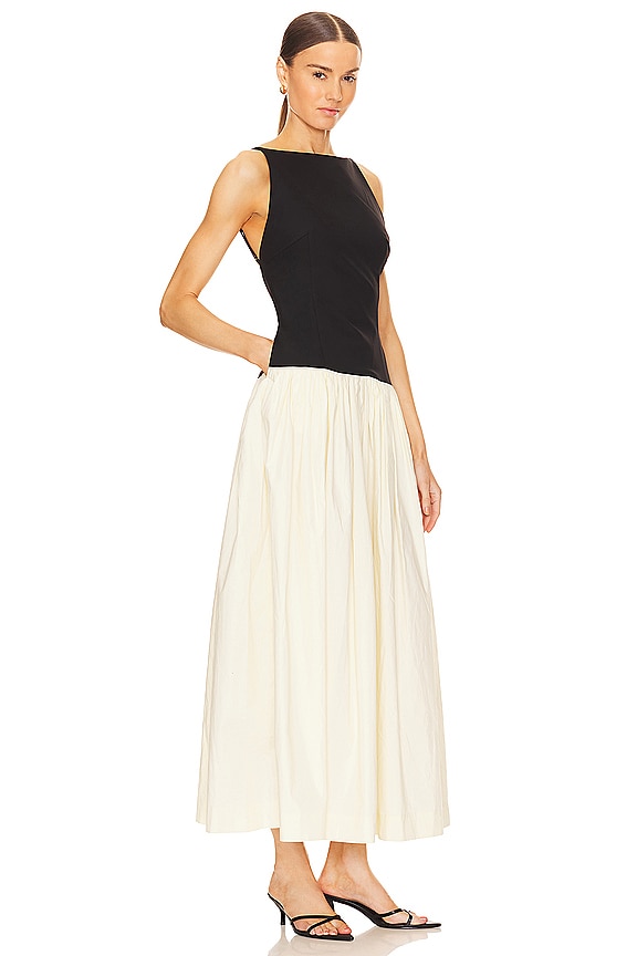 view 2 of 3 Matteah Maxi Dress in Black & Ivory