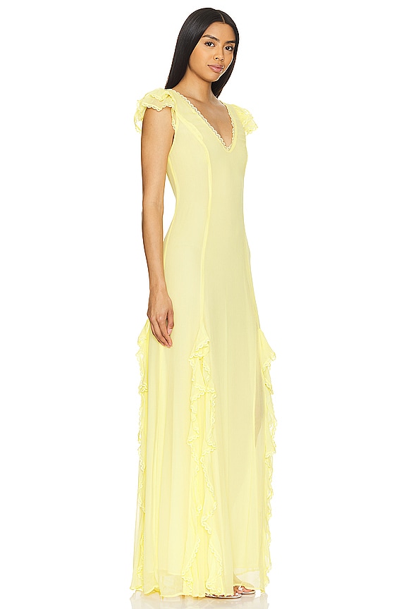 view 2 of 4 ROBE DE SOIRÉE TAYLOR in Soft Yellow