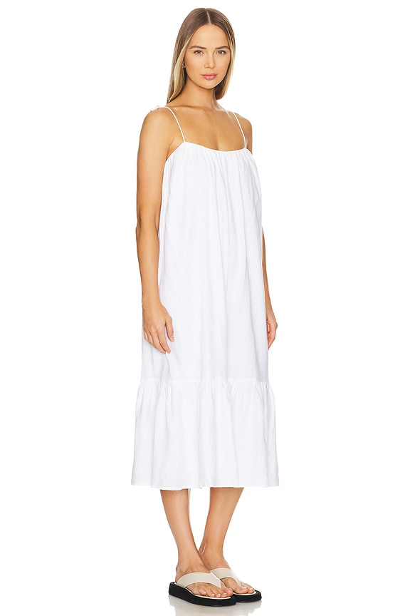 view 2 of 3 Ashley Midi Dress in White