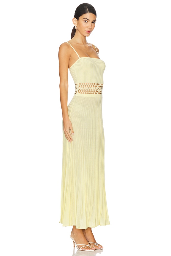 view 2 of 3 Yokine Midi Dress in Light Baby Yellow
