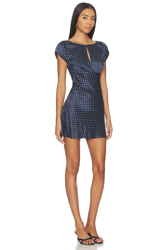 view 2 of 4 ROBE LEIA in Navy And Cream Dot