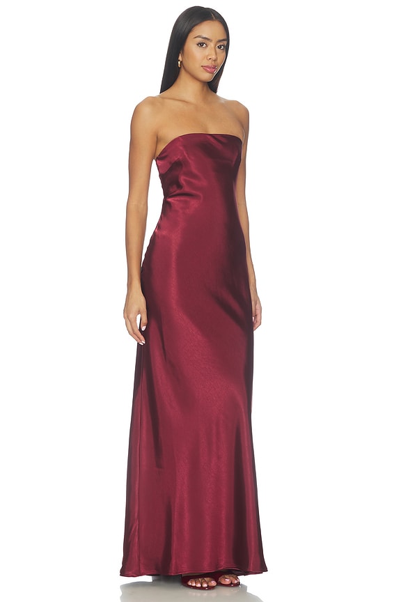 view 2 of 3 Madeline Gown in Wine