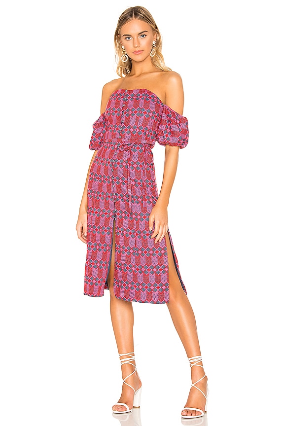 Tularosa Lori Embroidered Dress in Pink Multi | REVOLVE