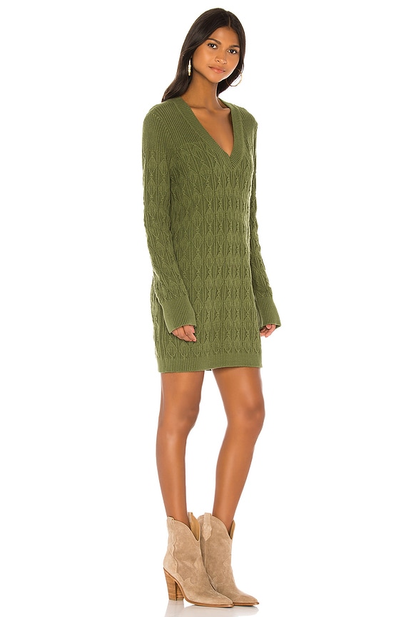 view 2 of 3 Ambrosia Sweater Dress in Evergreen