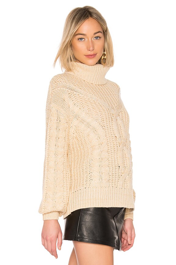 view 2 of 4 СВИТЕР С ВОРОТНИКОМ ПОД ГОРЛО IVY in Beige