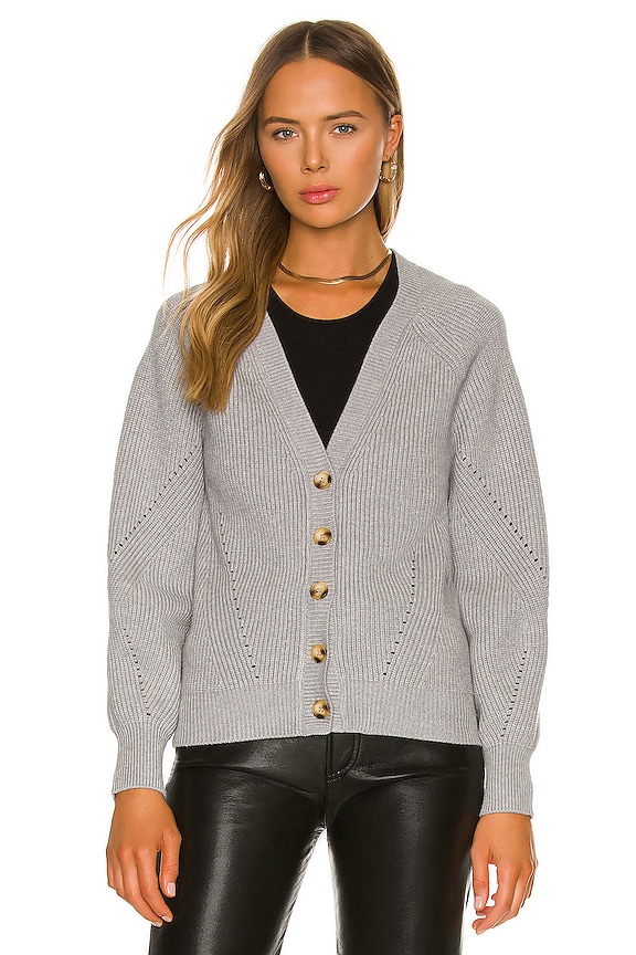 view 2 of 5 CÁRDIGAN NATALIA in Med Heather Grey