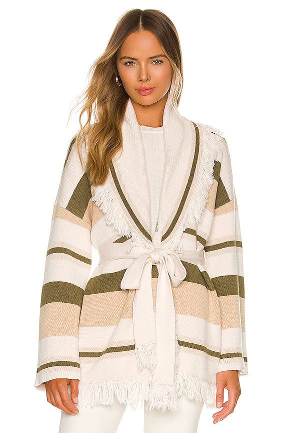 view 2 of 5 ATLAS カーディガン in Neutral Stripe