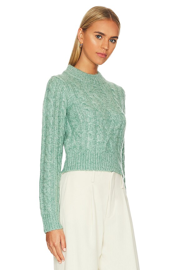 view 2 of 4 Skyler Cable Pullover in Ocean Blue