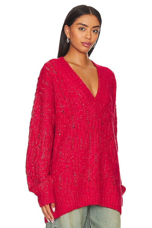 view 2 of 4 FRISO Vネック in Red