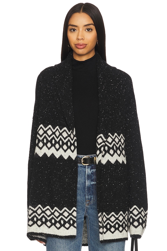 view 2 of 5 ADLEY 가디건 in Black & White