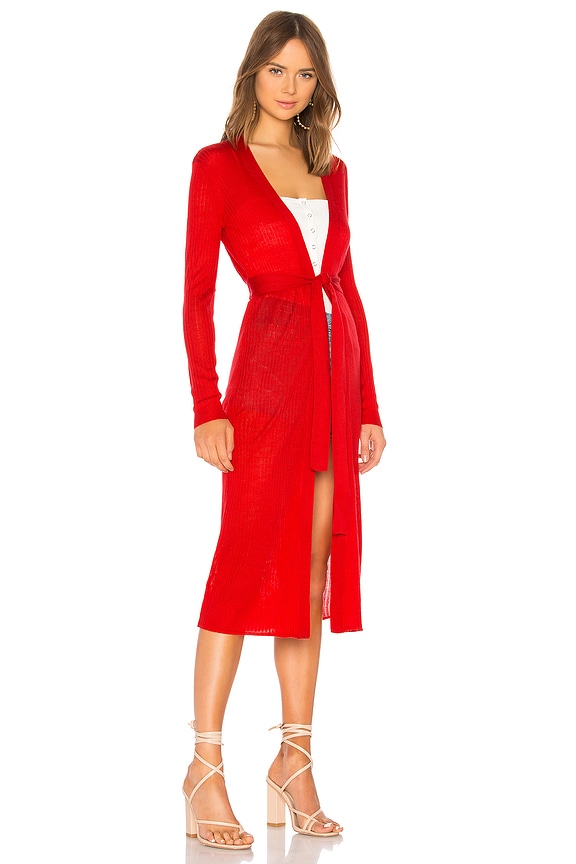 view 2 of 3 Sandy Duster in Bright Red