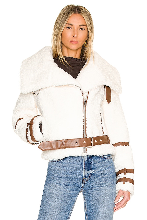 view 2 of 5 Bailey Moto Jacket in Vanilla Bean