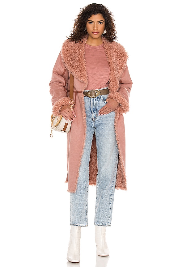 view 1 of 3 Maisey Faux Suede Jacket in Rose