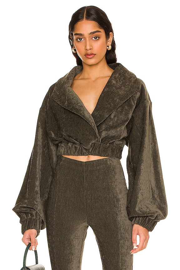 view 1 of 4 Phyllis Jacket in Olive Green