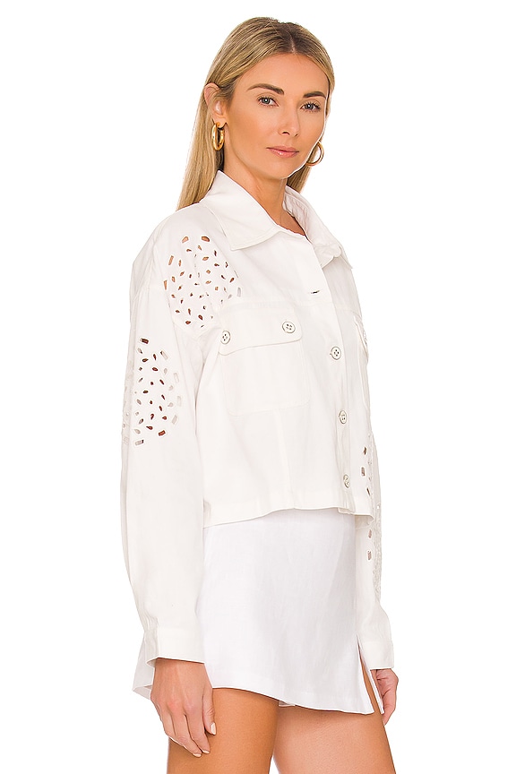 view 2 of 5 Valentina Embroidered Jacket in White