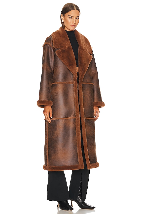 view 2 of 4 x Marianna Hewitt Belen Coat in Cafe Brown