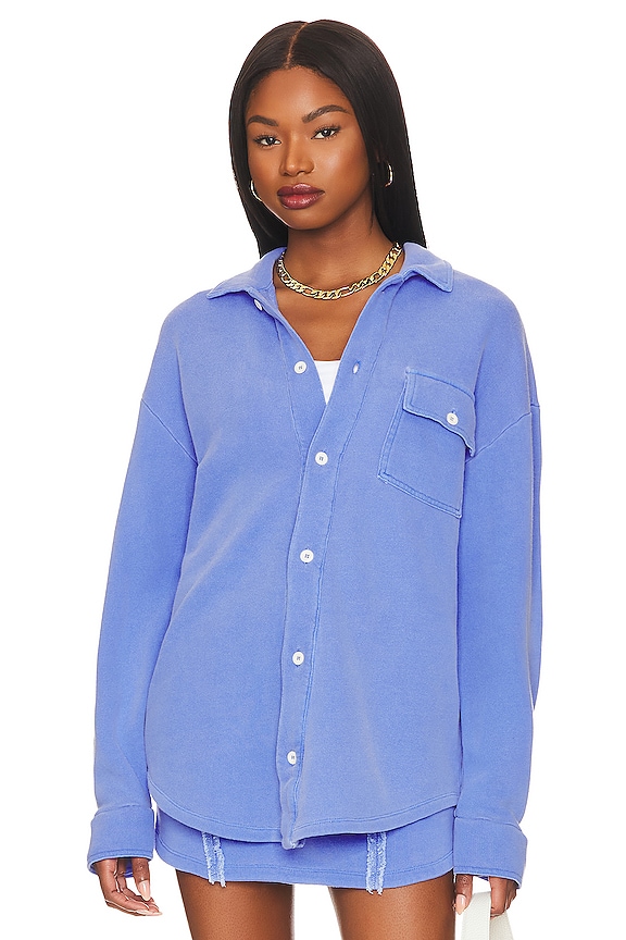 view 2 of 5 Green Margaux Jacket in Ocean Blue