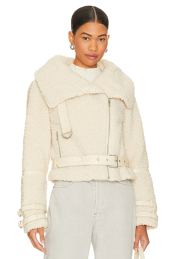 view 2 of 5 Bailey Moto Jacket in Tan Sand