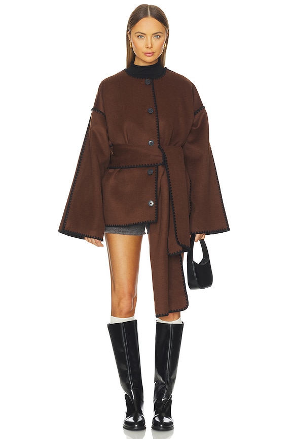 view 2 of 4 Bailey Jacket in Chocolate & Black