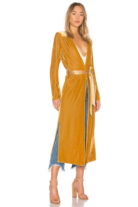view 2 of 3 Margie Robe in Mustard