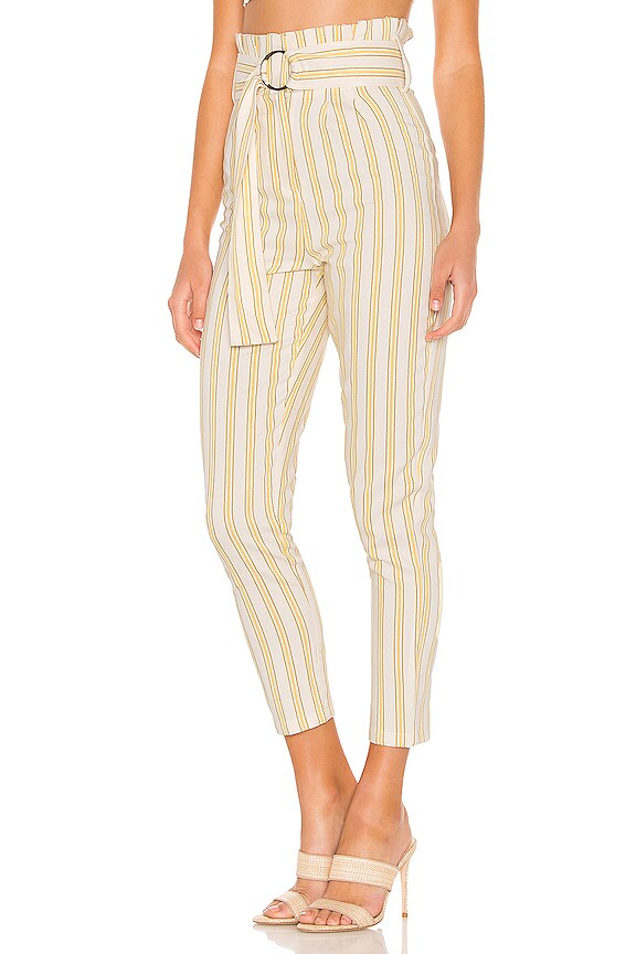 view 2 of 4 Greyson Pant in Ivy & Yellow Stripe