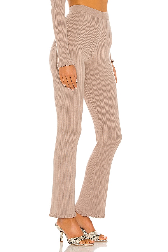 view 2 of 5 Variegated Rib Pant in Taupe