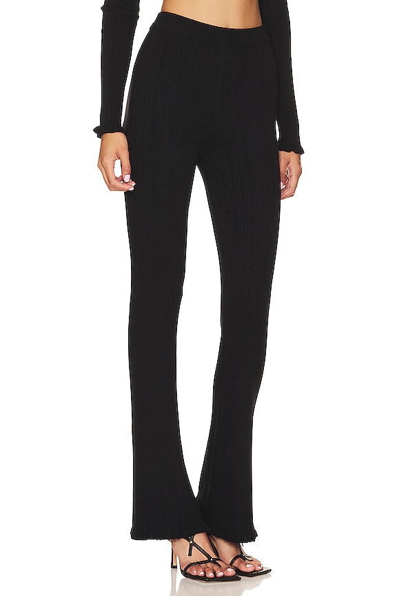 view 2 of 4 Variegated Rib Pant in Black