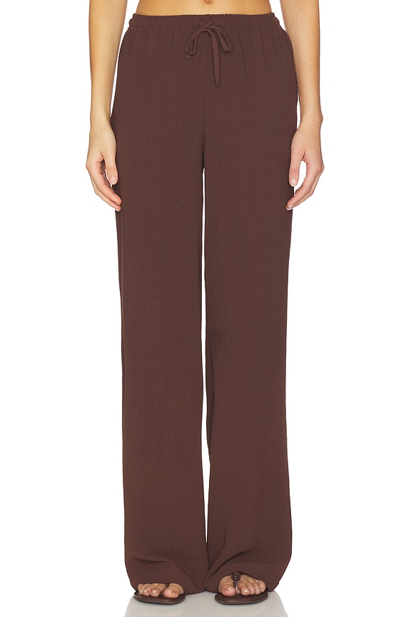 view 1 of 6 PANTALON PHEBY in Dark Brown