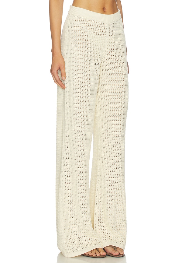 view 2 of 6 Rennata Open Stitch Pant in Ivory