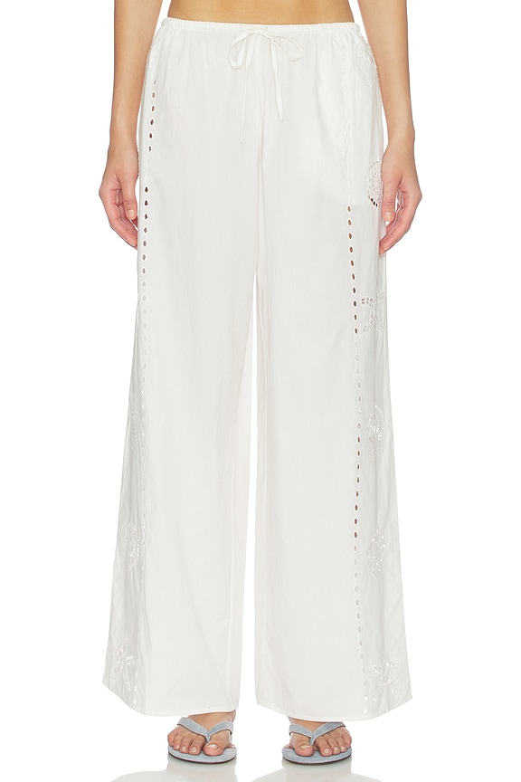 view 2 of 6 Nora Pant in White
