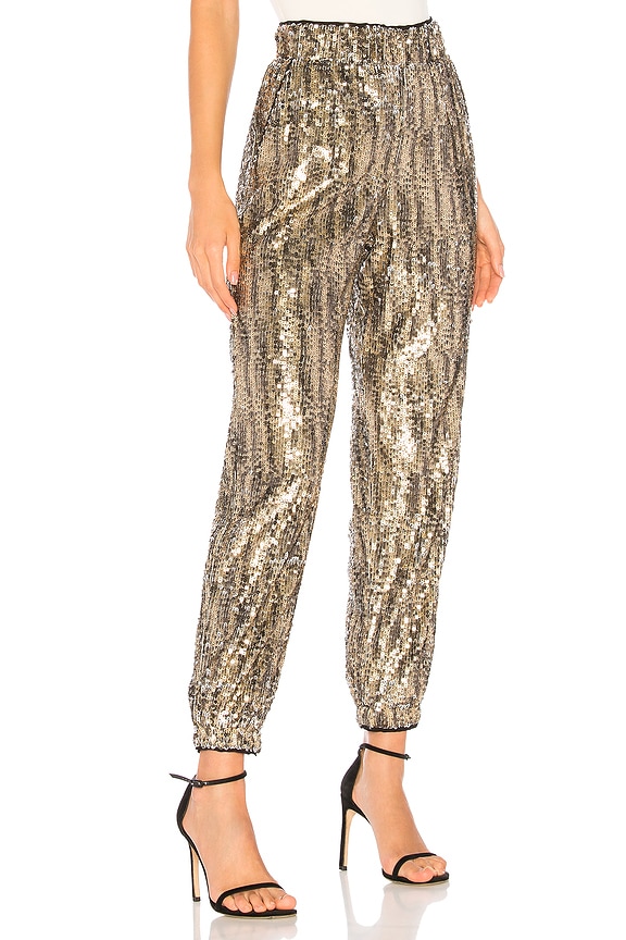 view 2 of 5 Cara Sequin Pant in Natural Sequin