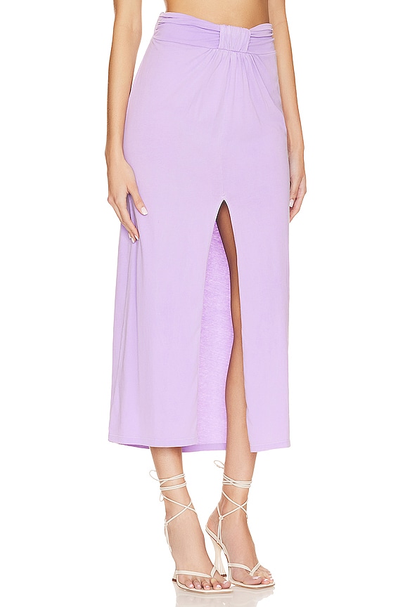 view 2 of 4 Green Thea Skirt in Orchid Lilac