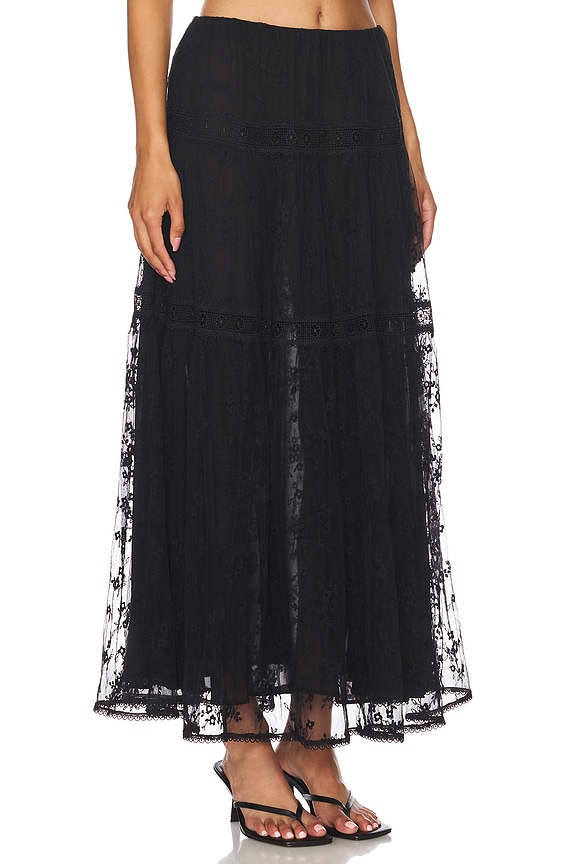 view 2 of 4 KYLIE MAXI 스커트 in Black