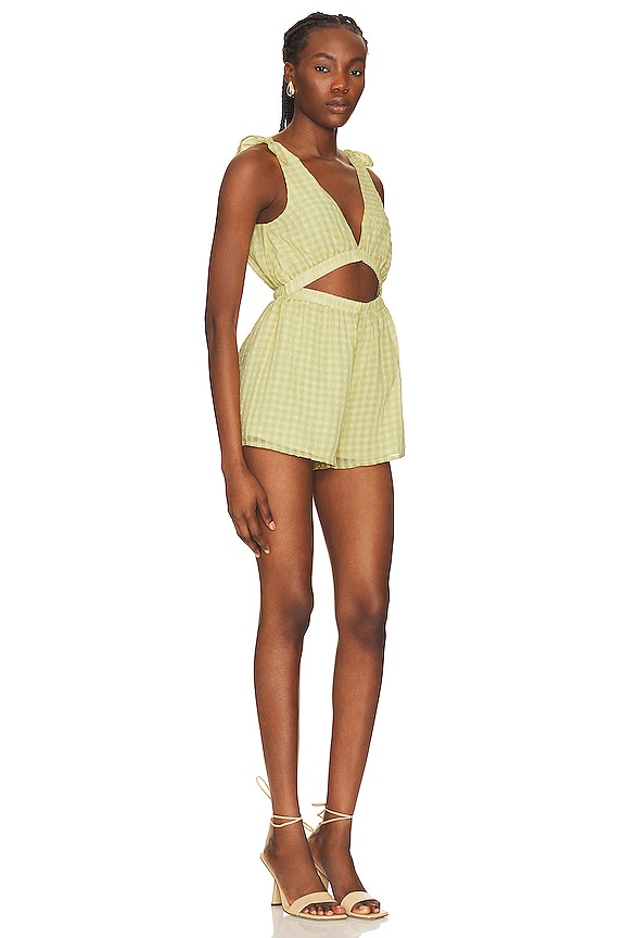 view 2 of 4 Briony Romper in Eden Green