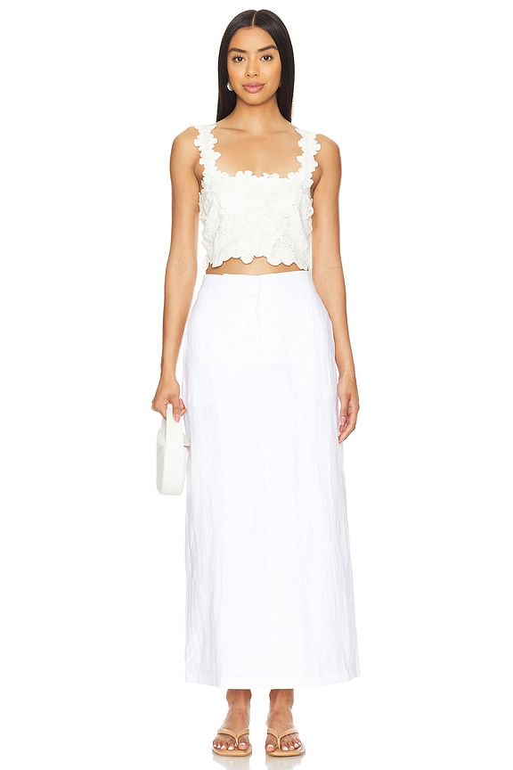 kimmy mini dress in ivory tularosa Top Color. Color: Red