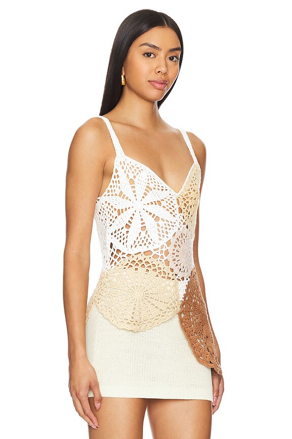 view 2 of 4 BRYCE CROCHET トップ in Natural