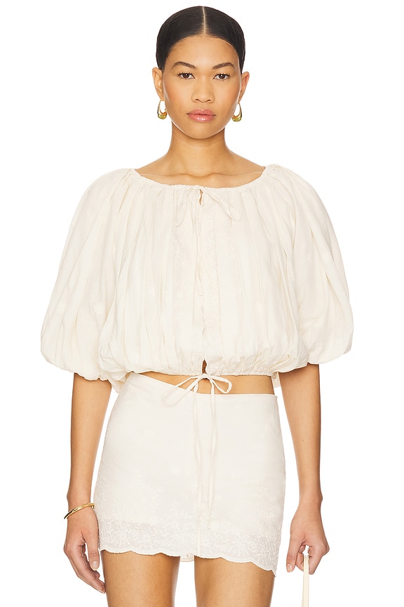 view 2 of 5 Giana Top in Cream