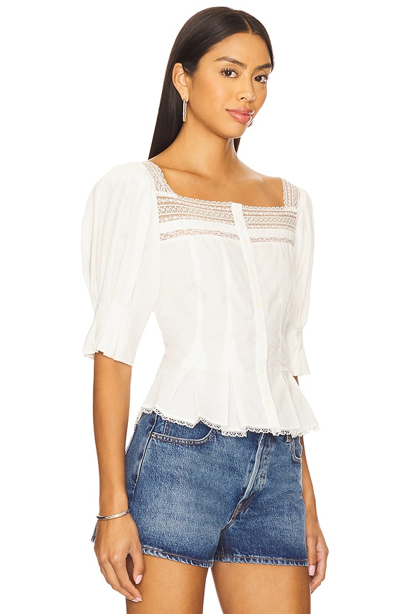 view 2 of 4 Roza Top in White