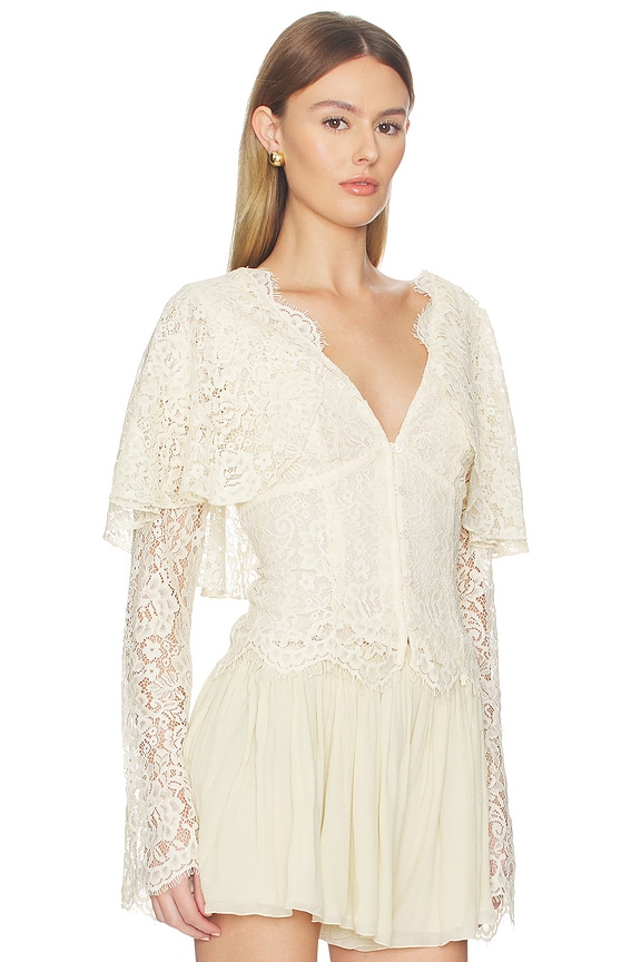 view 2 of 4 Clarissa Top in Ivory