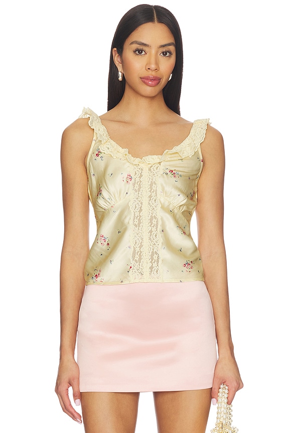 view 1 of 4 Alice Top in Baby Yellow Floral Multi